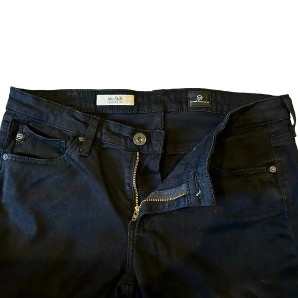 Ag The Stilt Cigarette Jeans in Super Black Size 27 - Picture 5 of 9